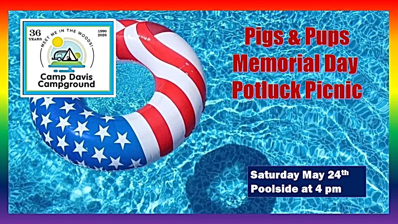Poolside Potluck May 24th