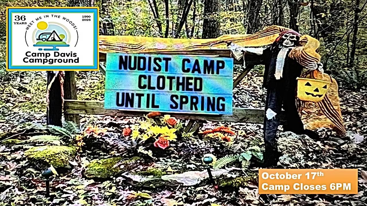 Camp Closing October 18th