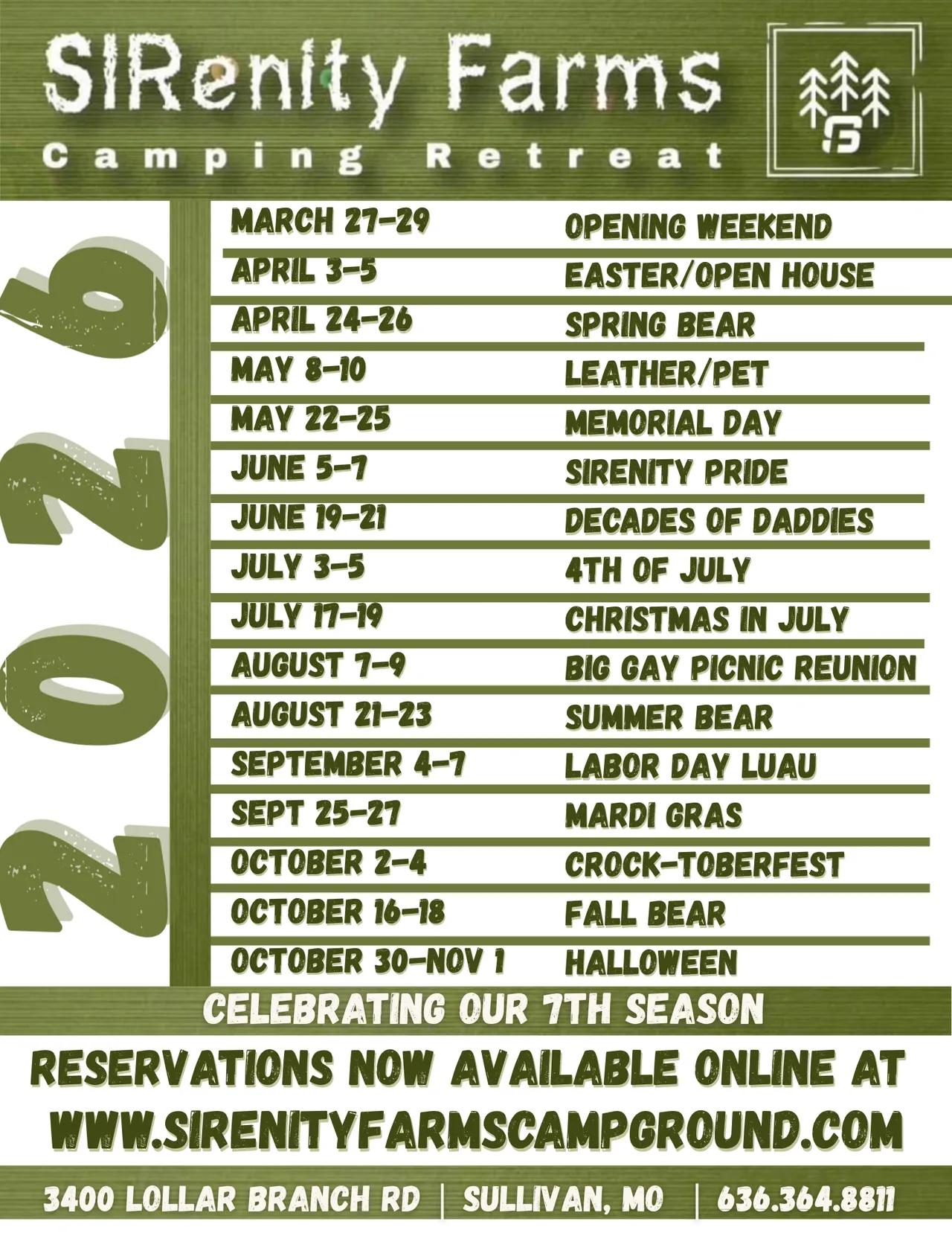 2026 Event Schedule